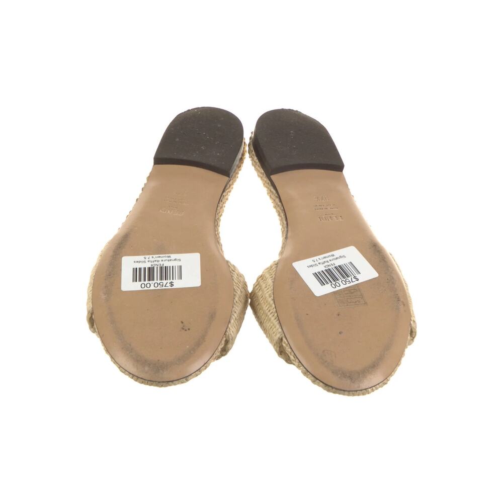 Fendi - Signature Raffia Slides - image 5